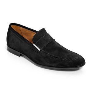 To Boot New York Adam Derrick Blanton Loafers Black Suede Made in Italy 10